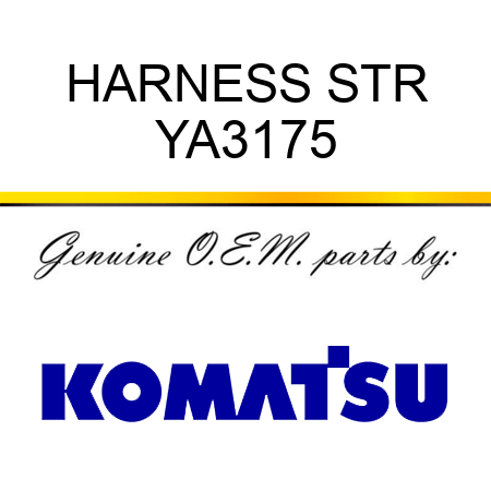 HARNESS STR YA3175