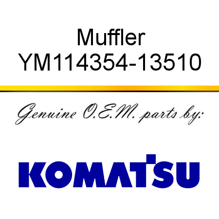 Muffler YM114354-13510