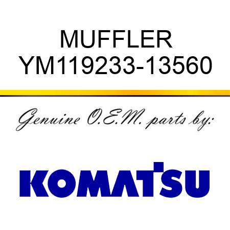 MUFFLER YM119233-13560