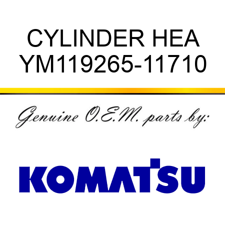 CYLINDER HEA YM119265-11710