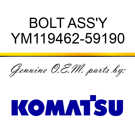 BOLT ASS'Y YM119462-59190