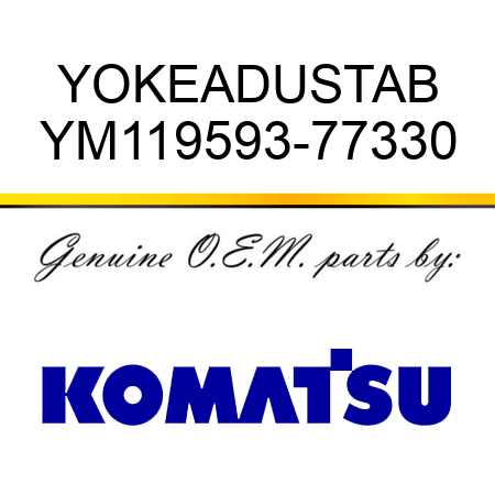 YOKE,ADUSTAB YM119593-77330