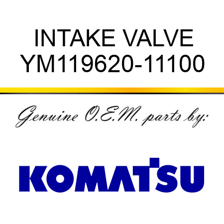 INTAKE VALVE YM119620-11100