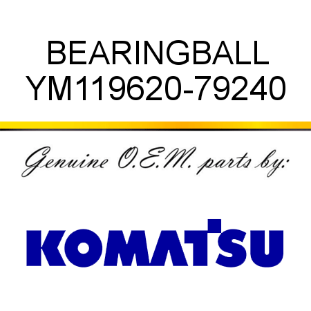 BEARING,BALL YM119620-79240