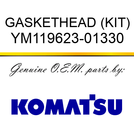 GASKET,HEAD (KIT) YM119623-01330