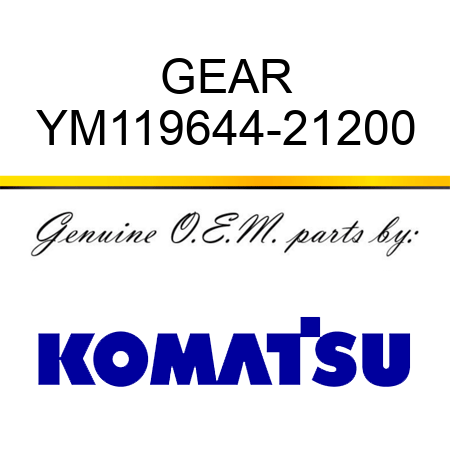 GEAR YM119644-21200