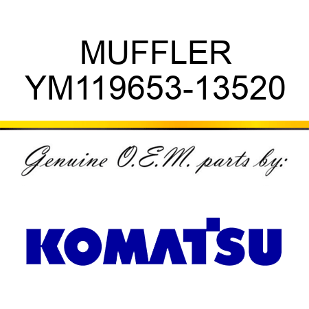 MUFFLER YM119653-13520