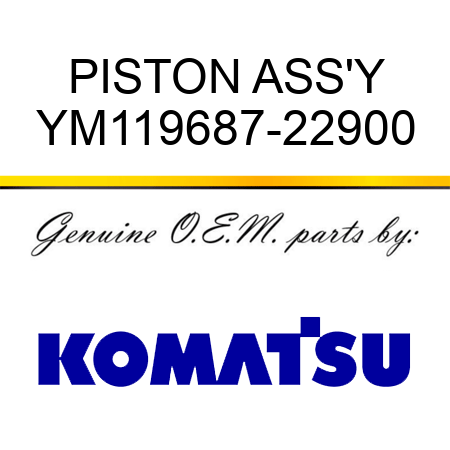 PISTON ASS'Y YM119687-22900