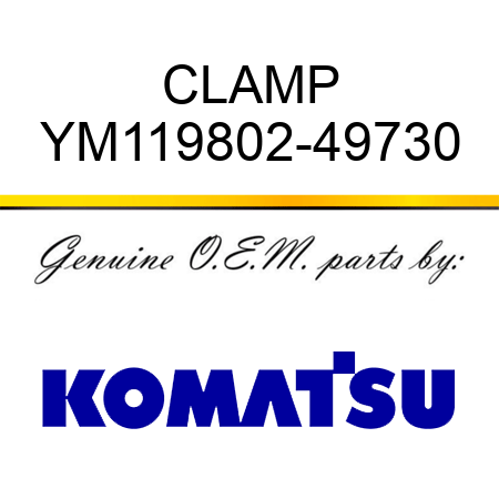 CLAMP YM119802-49730