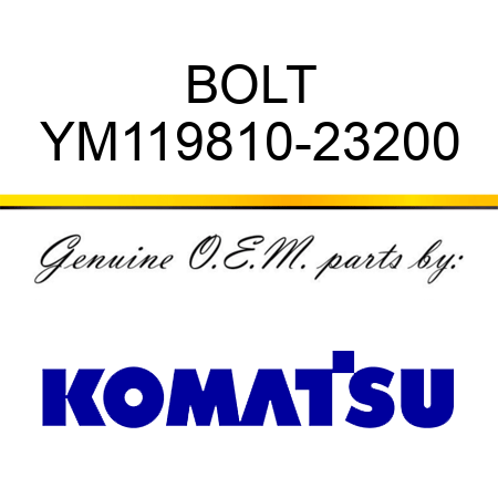 BOLT YM119810-23200