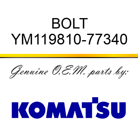 BOLT YM119810-77340