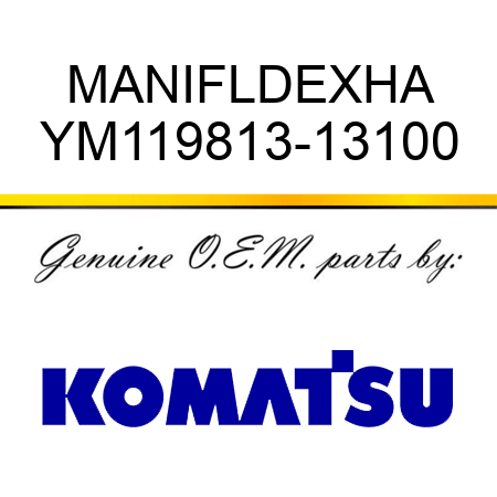 MANIFLD,EXHA YM119813-13100
