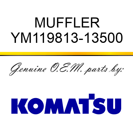 MUFFLER YM119813-13500