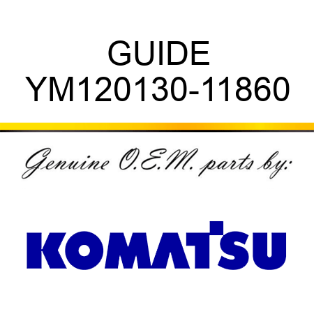 GUIDE YM120130-11860