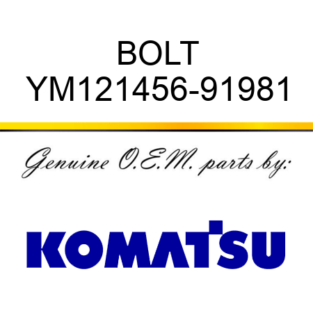 BOLT YM121456-91981