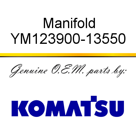 Manifold YM123900-13550