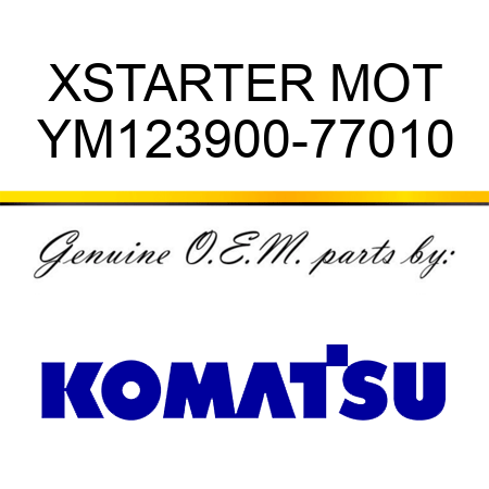 XSTARTER MOT YM123900-77010