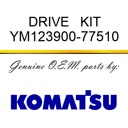 DRIVE   KIT YM123900-77510