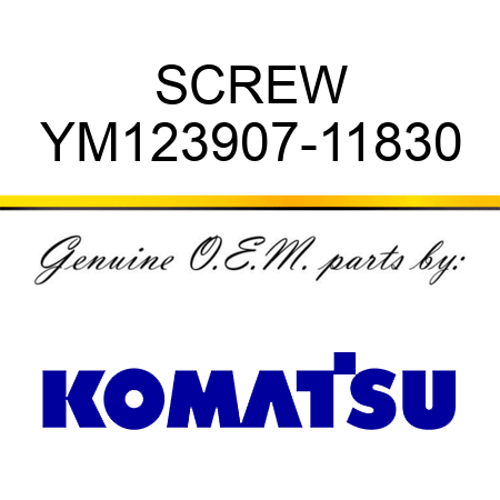 SCREW YM123907-11830