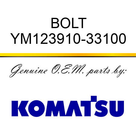 BOLT YM123910-33100