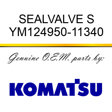 SEAL,VALVE S YM124950-11340