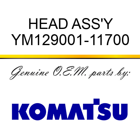 HEAD ASS'Y YM129001-11700