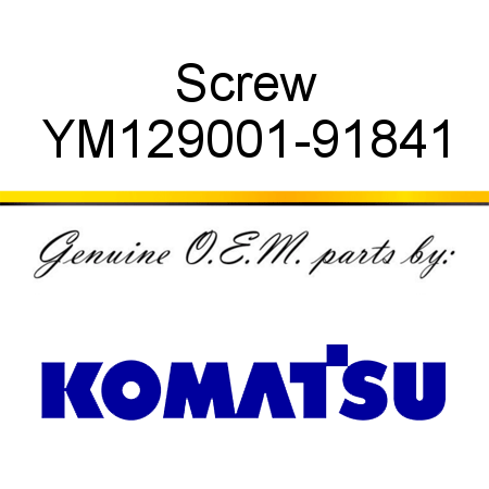 Screw YM129001-91841