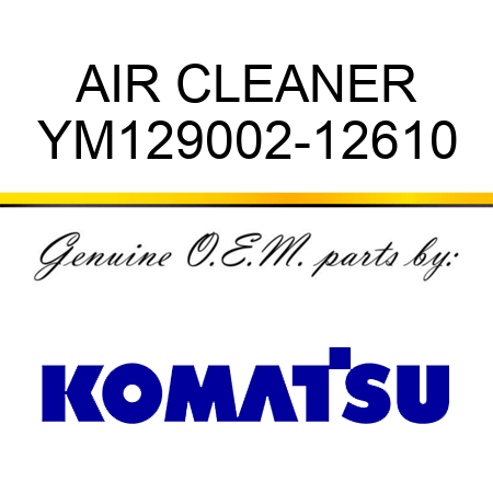 AIR CLEANER YM129002-12610