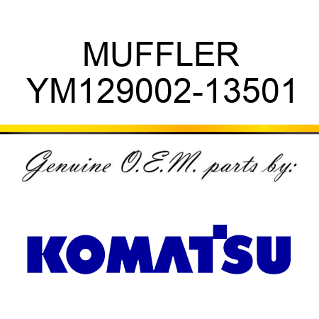 MUFFLER YM129002-13501