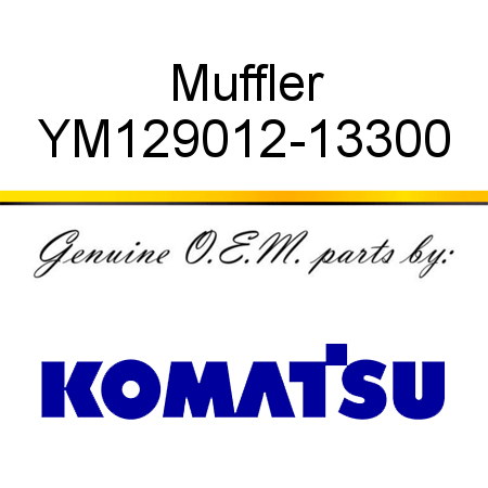 Muffler YM129012-13300