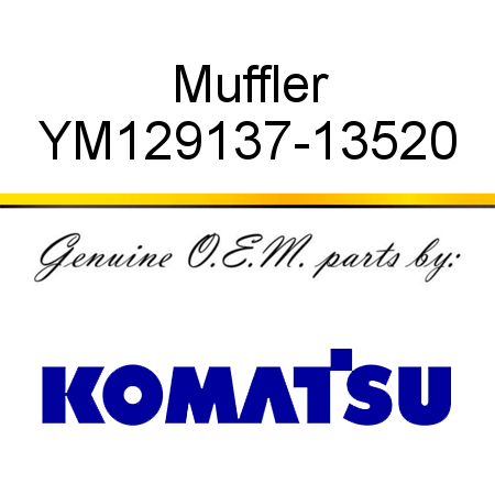 Muffler YM129137-13520