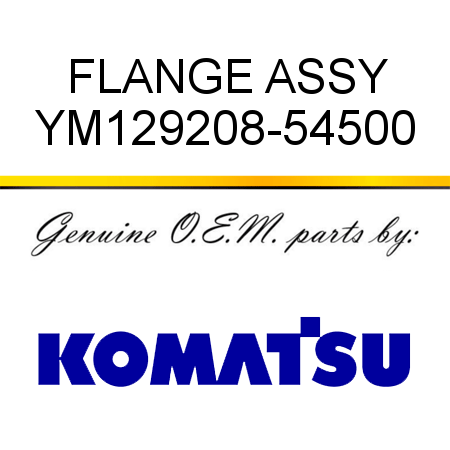 FLANGE, ASSY YM129208-54500