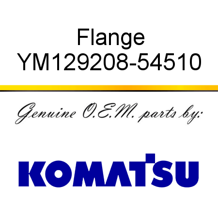 Flange YM129208-54510