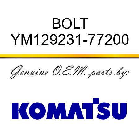 BOLT YM129231-77200
