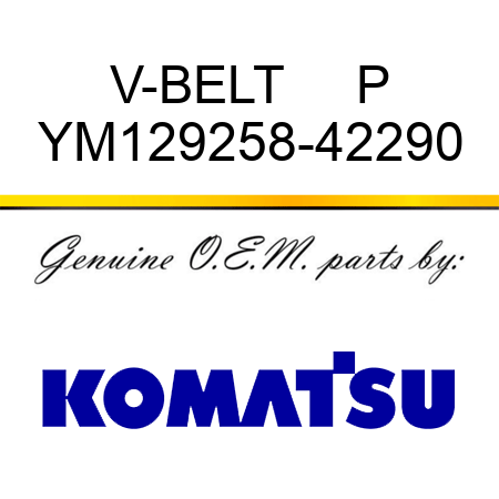 V-BELT     P YM129258-42290