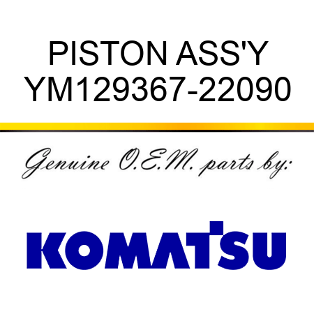 PISTON ASS'Y YM129367-22090