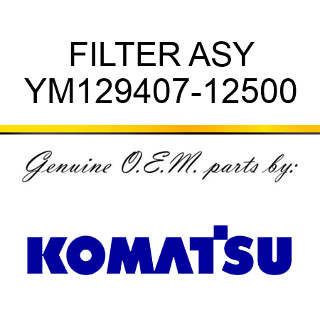 FILTER ASY, YM129407-12500