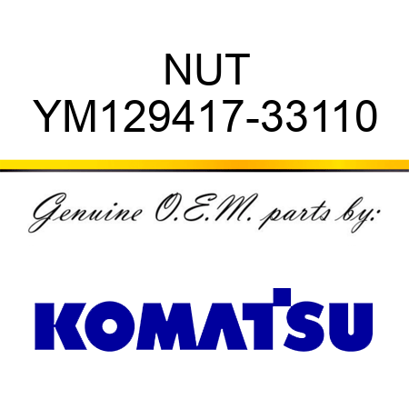 NUT YM129417-33110