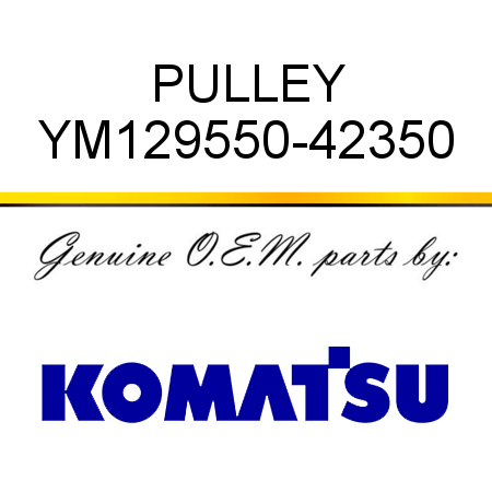 PULLEY YM129550-42350