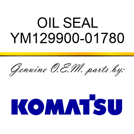 OIL SEAL YM129900-01780