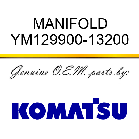 MANIFOLD YM129900-13200
