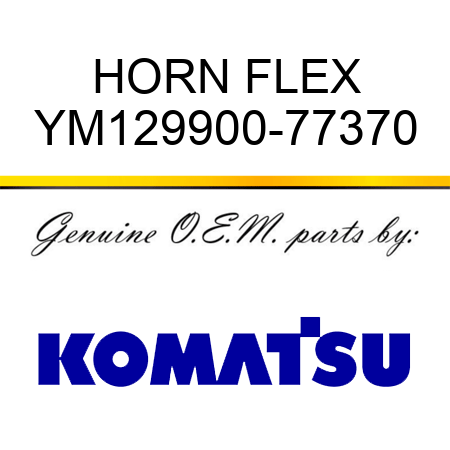 HORN FLEX YM129900-77370