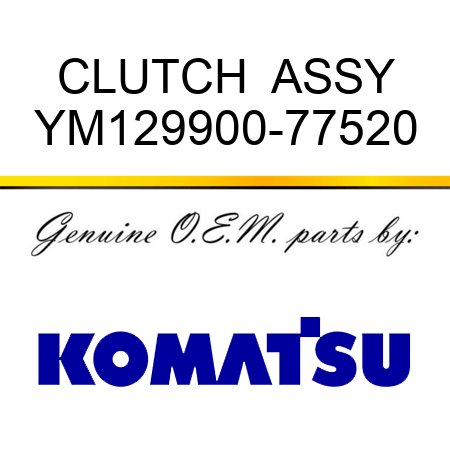 CLUTCH  ASSY YM129900-77520