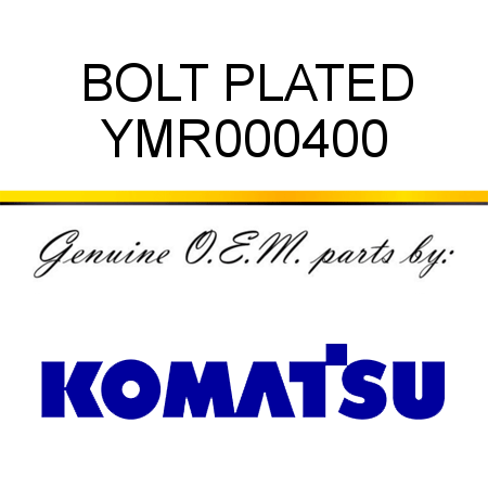 BOLT PLATED YMR000400