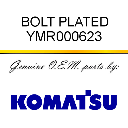 BOLT PLATED YMR000623