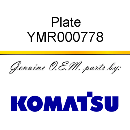 Plate YMR000778