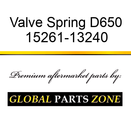 Valve Spring D650 15261-13240
