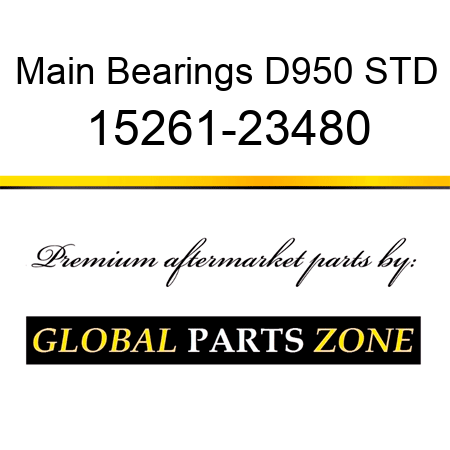 Main Bearings D950 STD 15261-23480