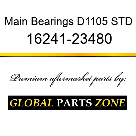 Main Bearings D1105 STD 16241-23480