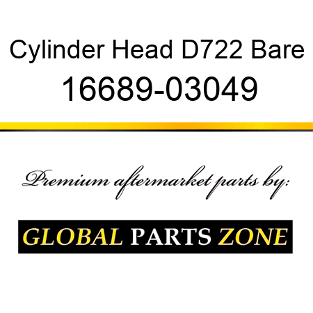 Cylinder Head D722 Bare 16689-03049